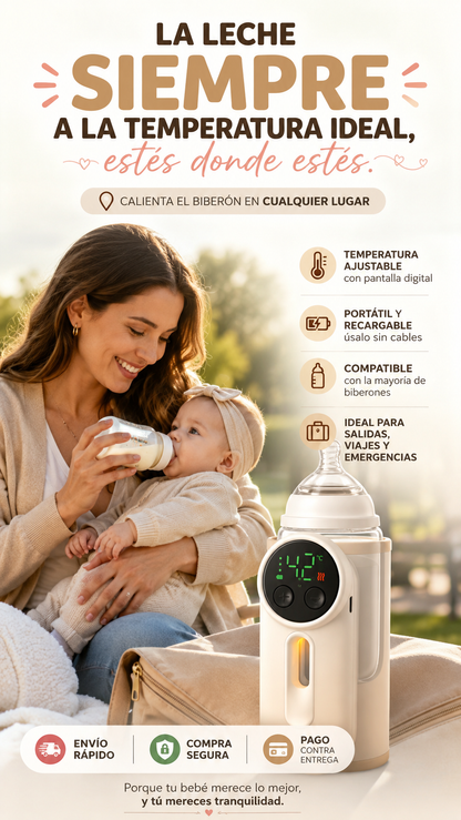 Calentador Biberon Recargable Portatil
